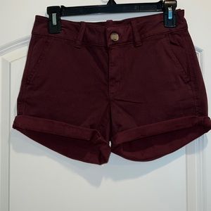 Purple American eagle shorts
